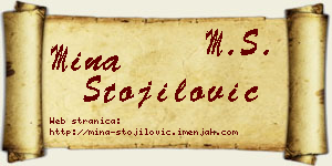 Mina Stojilović vizit kartica